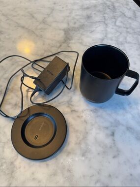 ember Black Temperature Control Mug with Charging Coaster